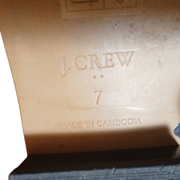 J. Crew Black Leather Ankle Boot Women's Black Chelsea Boots size 7 - Picture 7 of 10